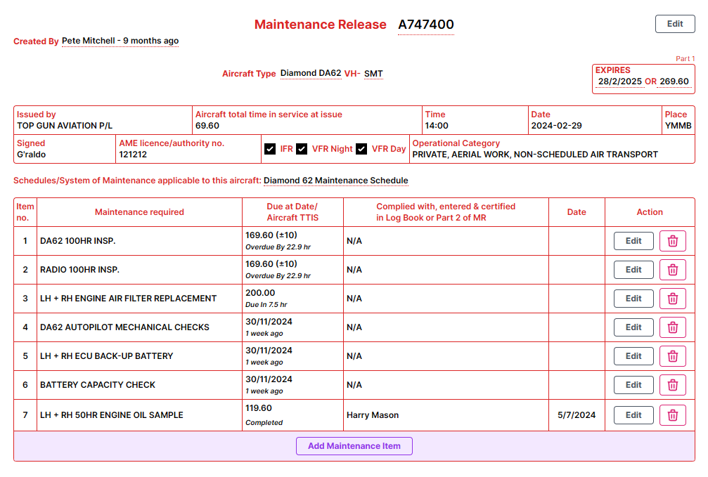 Maintenance Release